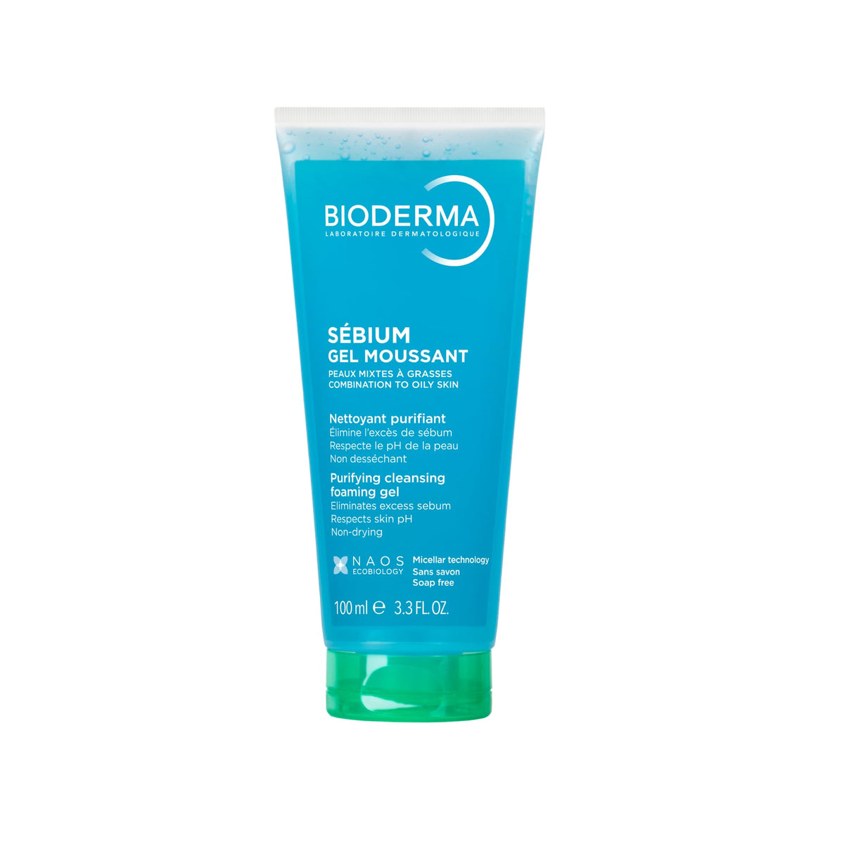 Bioderma Sébium Foaming Gel 3.3 Fl Oz front view