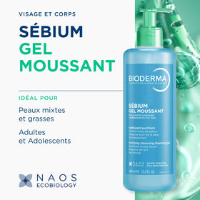 Bioderma Sébium Foaming Gel 500mL back view