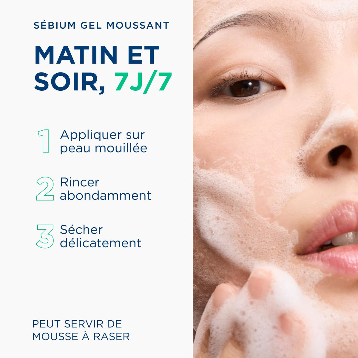 Bioderma Sébium Foaming Gel 500mL with skincare routine