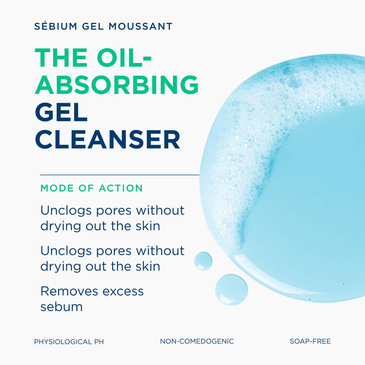 Bioderma Sébium Foaming Gel texture on hand