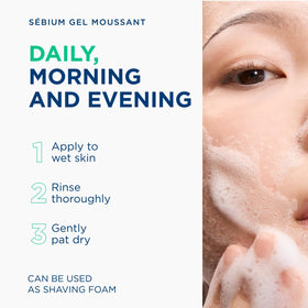 Bioderma Sébium Foaming Gel with skincare routine