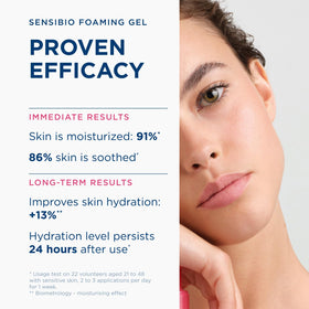 Bioderma Sensibio Foaming Gel in bathroom setting
