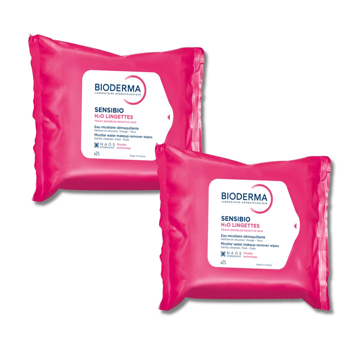 Bioderma Sensibio H2O Biodegradable Wipes front view