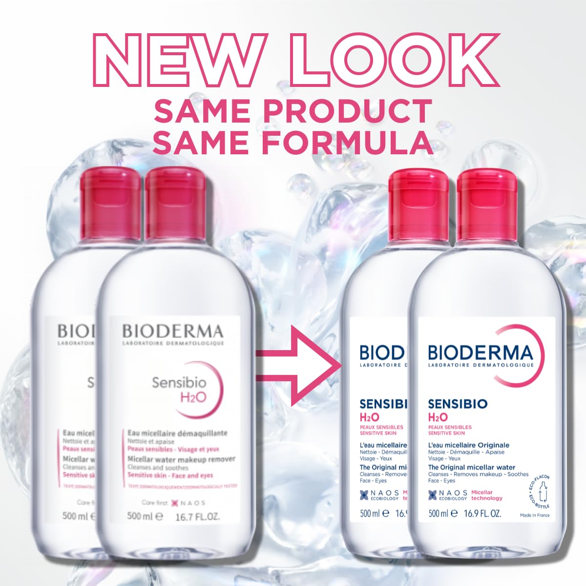 Bioderma Sensibio H2O Micellar Water Duo Pack side view