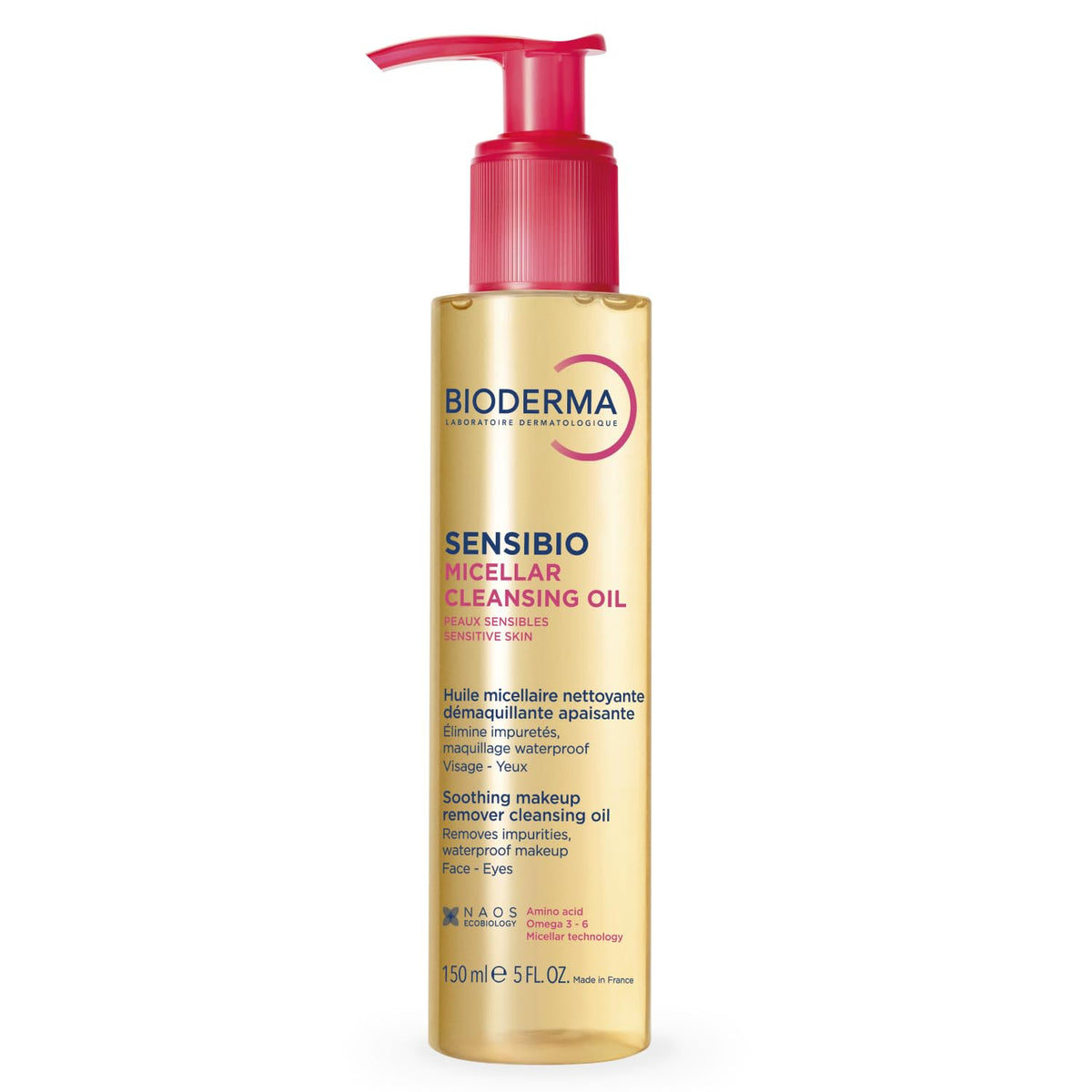 Bioderma Sensibio Micellar Cleansing Oil 5 Fl Oz front view