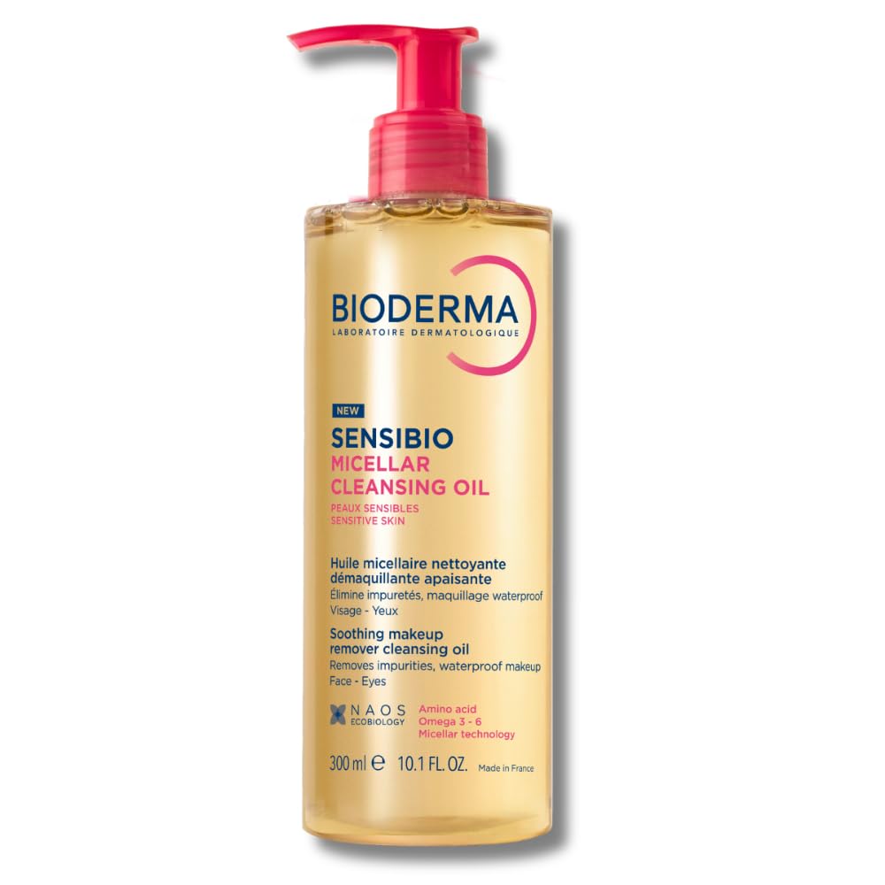 Bioderma Sensibio Micellar Cleansing Oil front view with pump