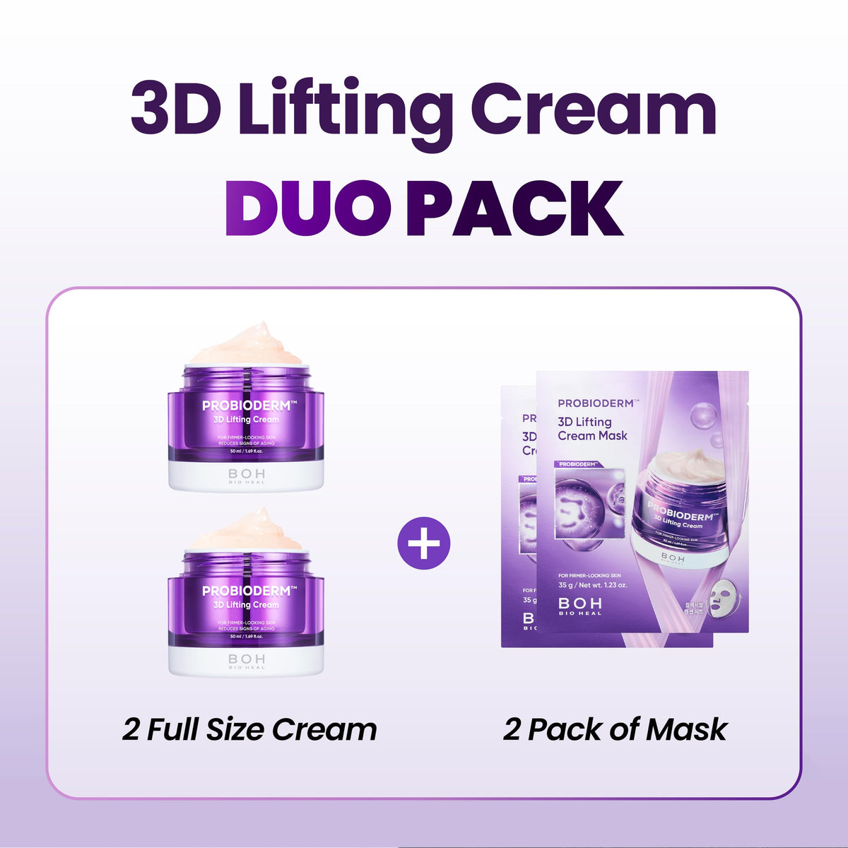BIOHEAL BOH 3D Lifting Cream with cream mask packaging