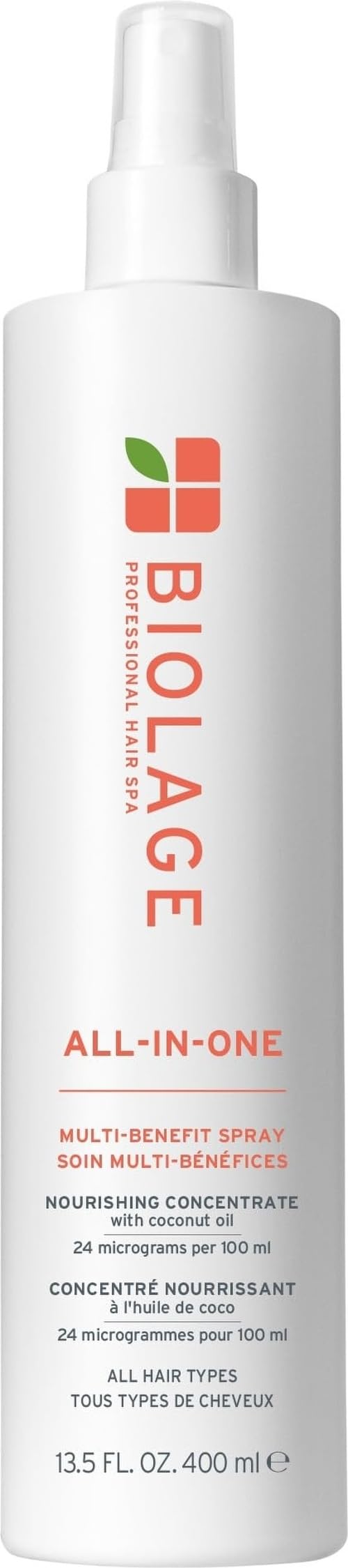 Biolage All-In-One Multi-Benefit Spray front view 13.5 Fl Oz