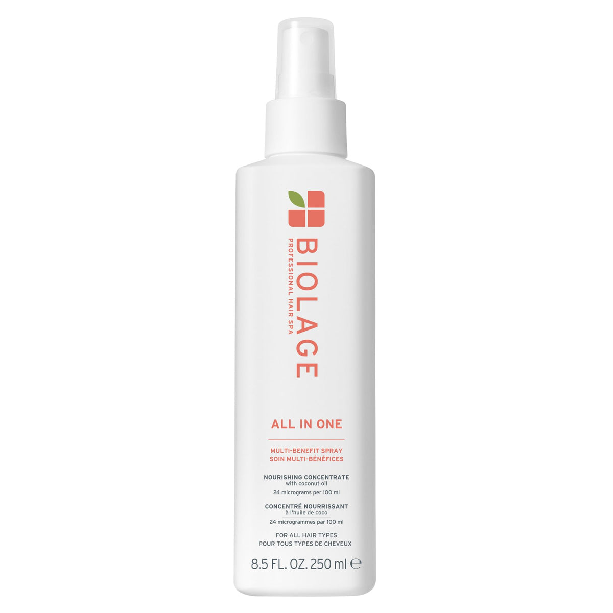 Biolage All-In-One Multi-Benefit Spray front view 8.4 fl oz
