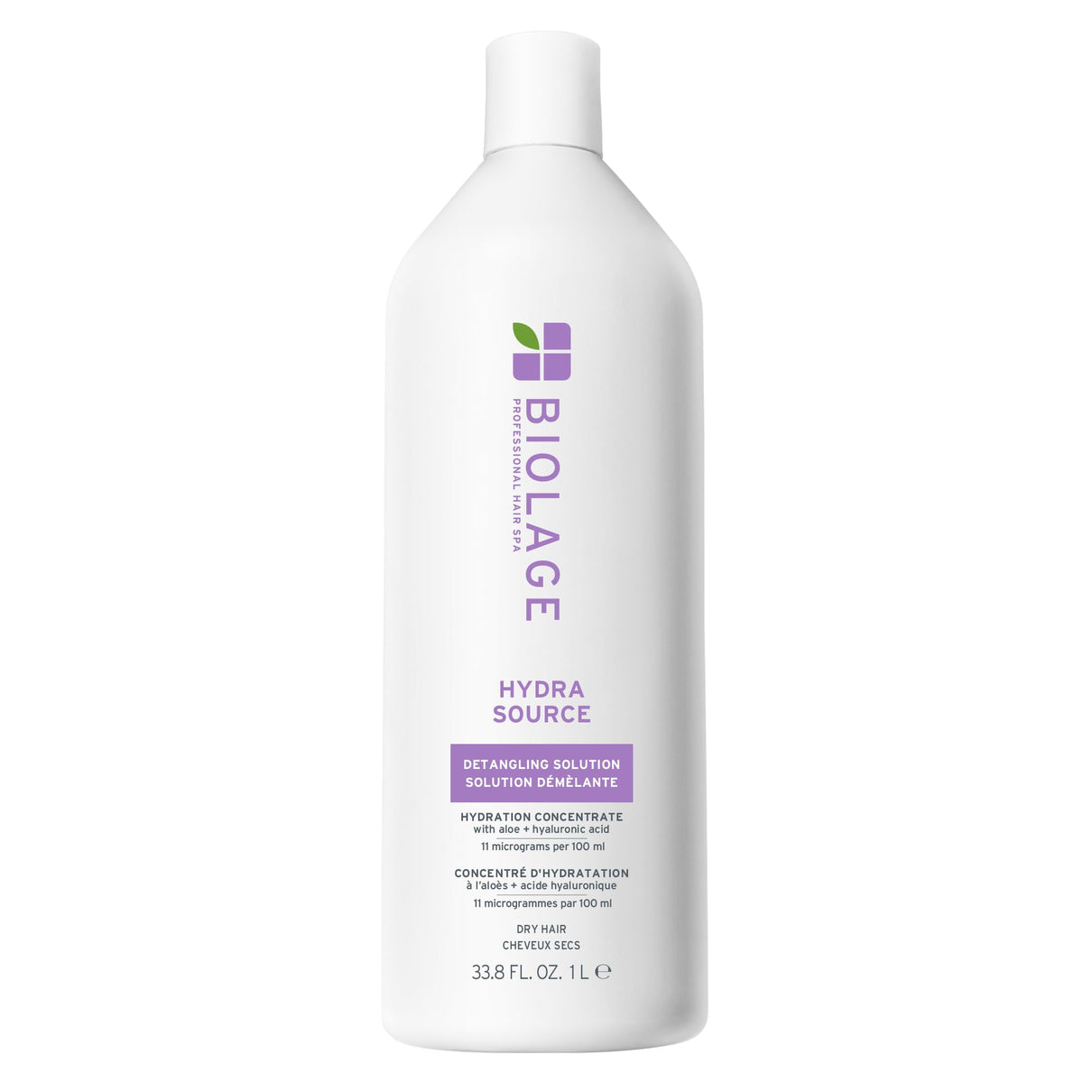 Biolage Hydra Source Detangling Solution 33.8 fl oz front view