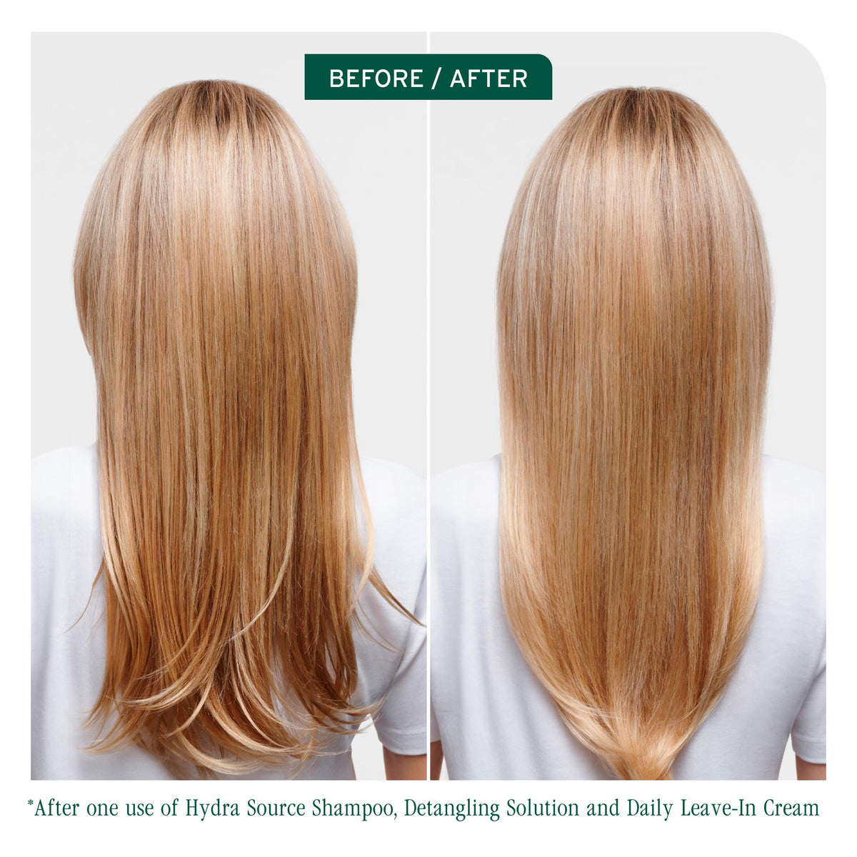 Biolage Hydra Source Shampoo in a bathroom setting