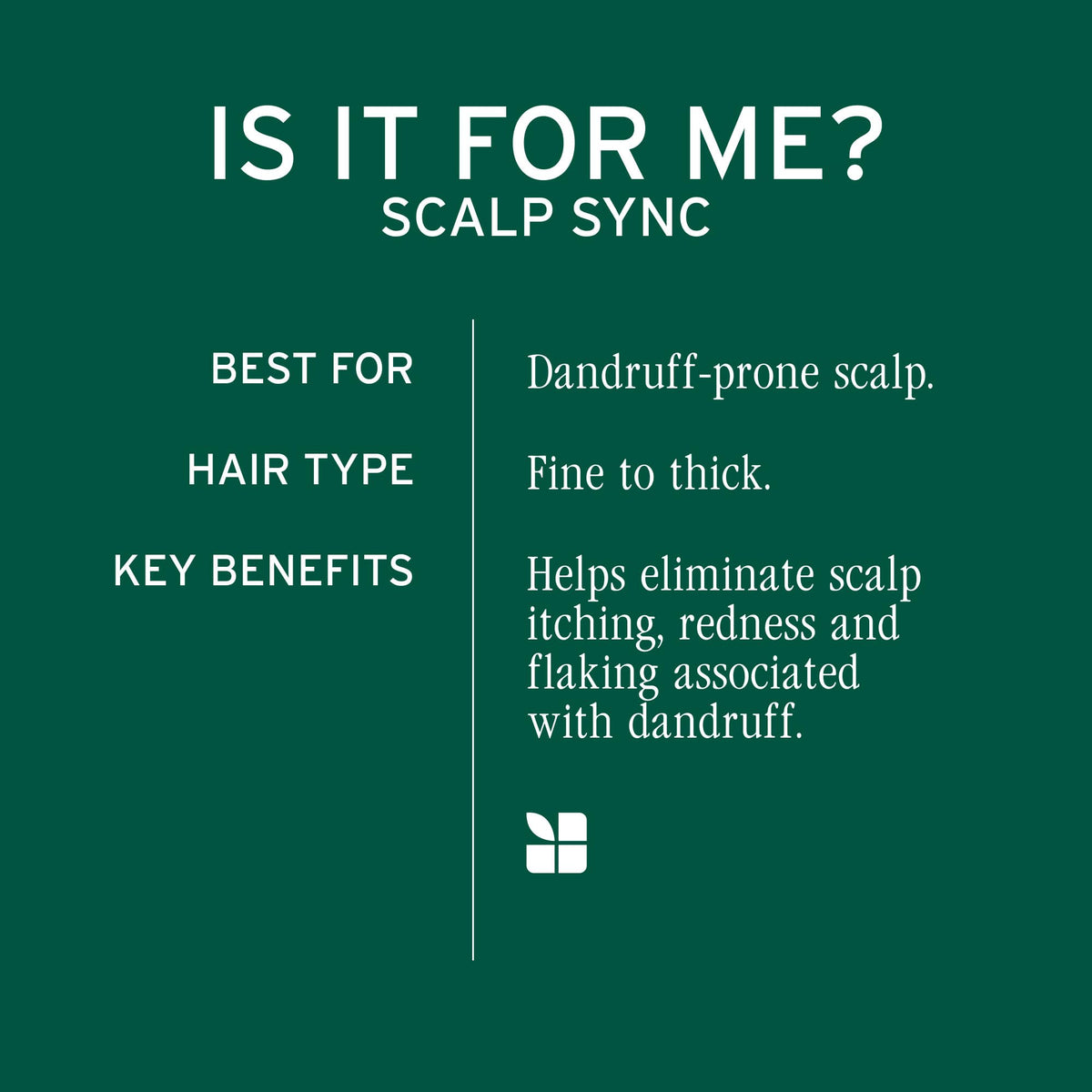 Biolage Scalp Sync Anti-Dandruff Shampoo side view showing packaging