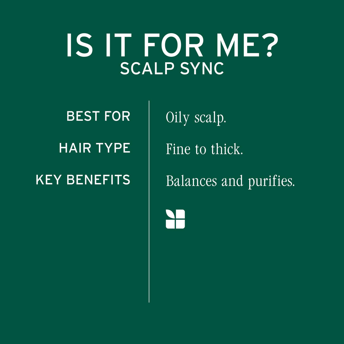 Biolage Scalp Sync Clarifying Shampoo ingredients close-up