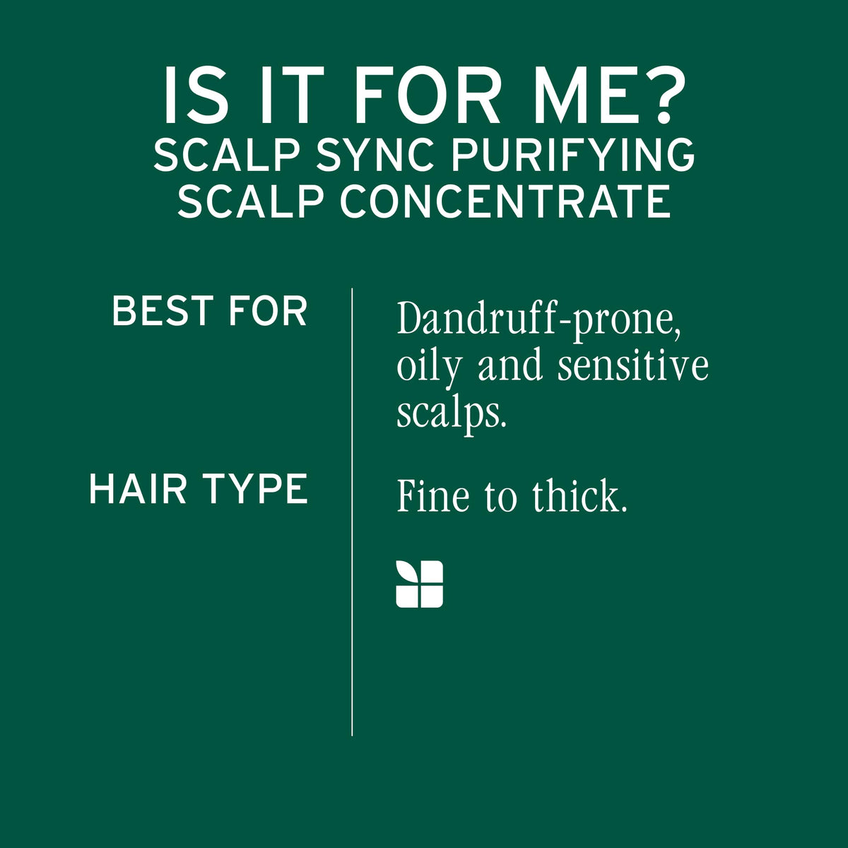 Biolage Scalp Sync Purifying Concentrate packaging details