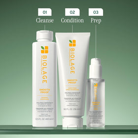 Biolage Smooth Proof Shampoo lathering on hair
