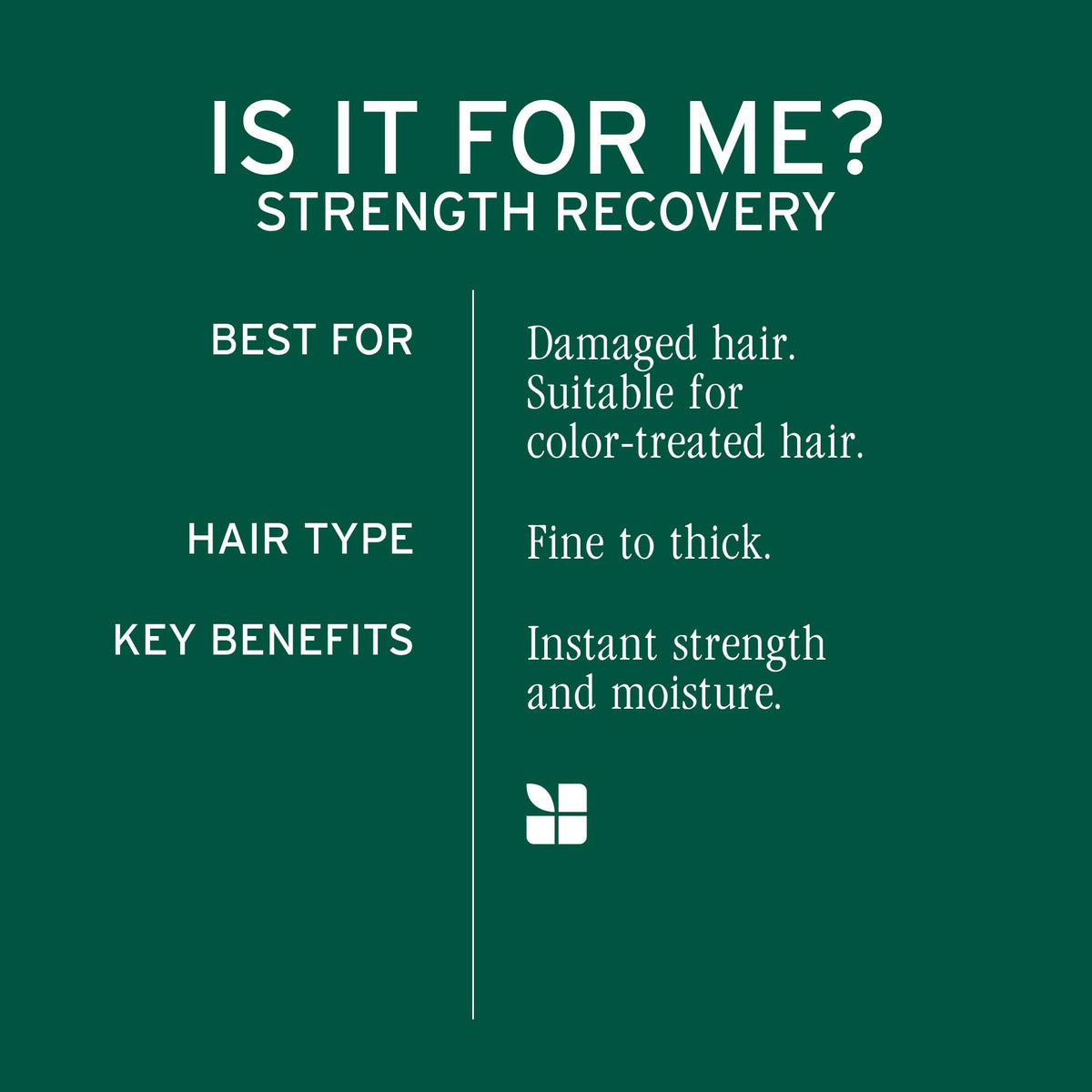 Biolage Strength Recovery Shampoo 33.8 oz side view