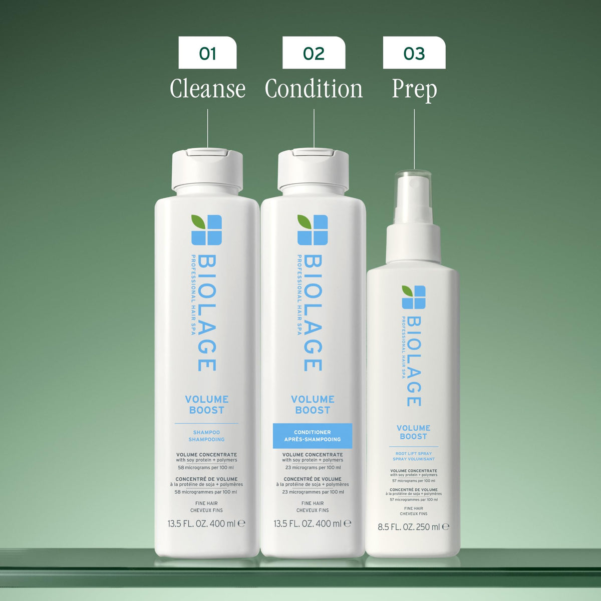 Biolage Volume support Conditioner texture close-up