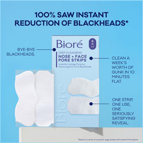 Bioré Blackhead Remover Pore Strips in a bathroom setting