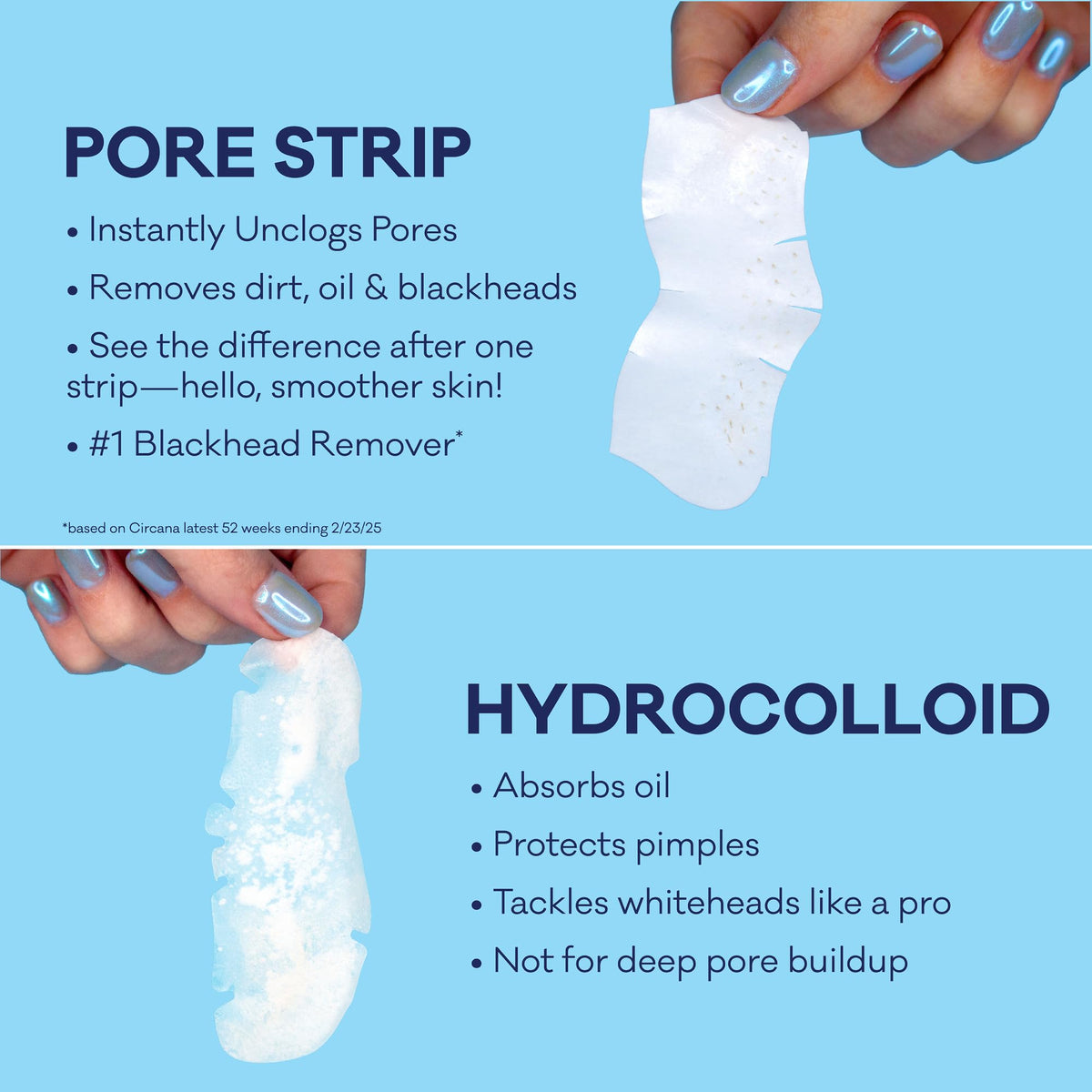 Bioré Blackhead Remover Pore Strips on a bathroom counter