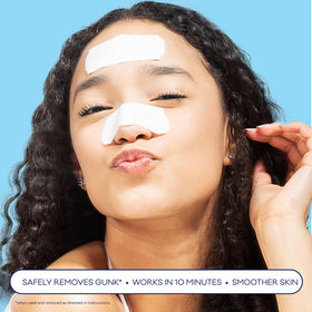 Bioré Blackhead Remover Pore Strips showing results after use