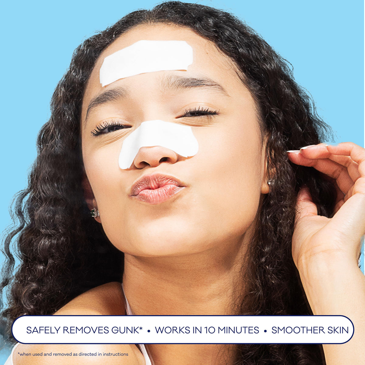 Bioré Blackhead Remover Pore Strips showing texture