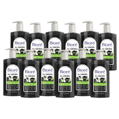 Bioré Deep Pore Charcoal Face Wash front view 6.77 oz