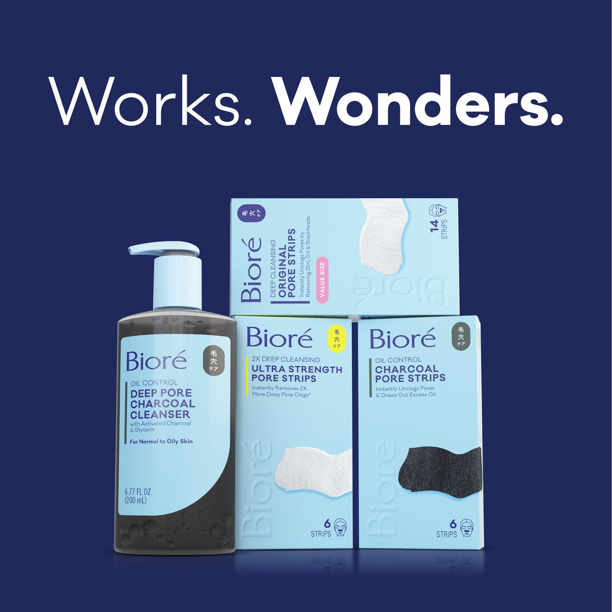 Bioré Deep Pore Charcoal Face Wash lathering on skin