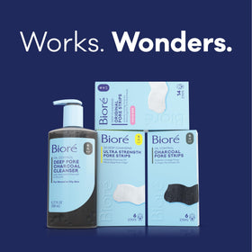Bioré Deep Pore Charcoal Face Wash lathering on skin