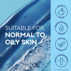 Bioré Deep Pore Charcoal Face Wash with charcoal pieces