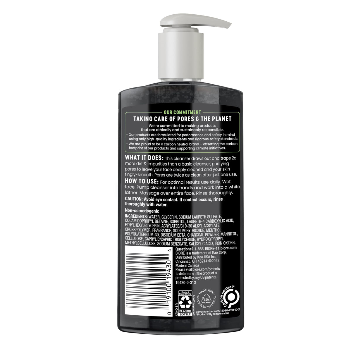 Bioré Deep Pore Charcoal Face Wash with other skincare products