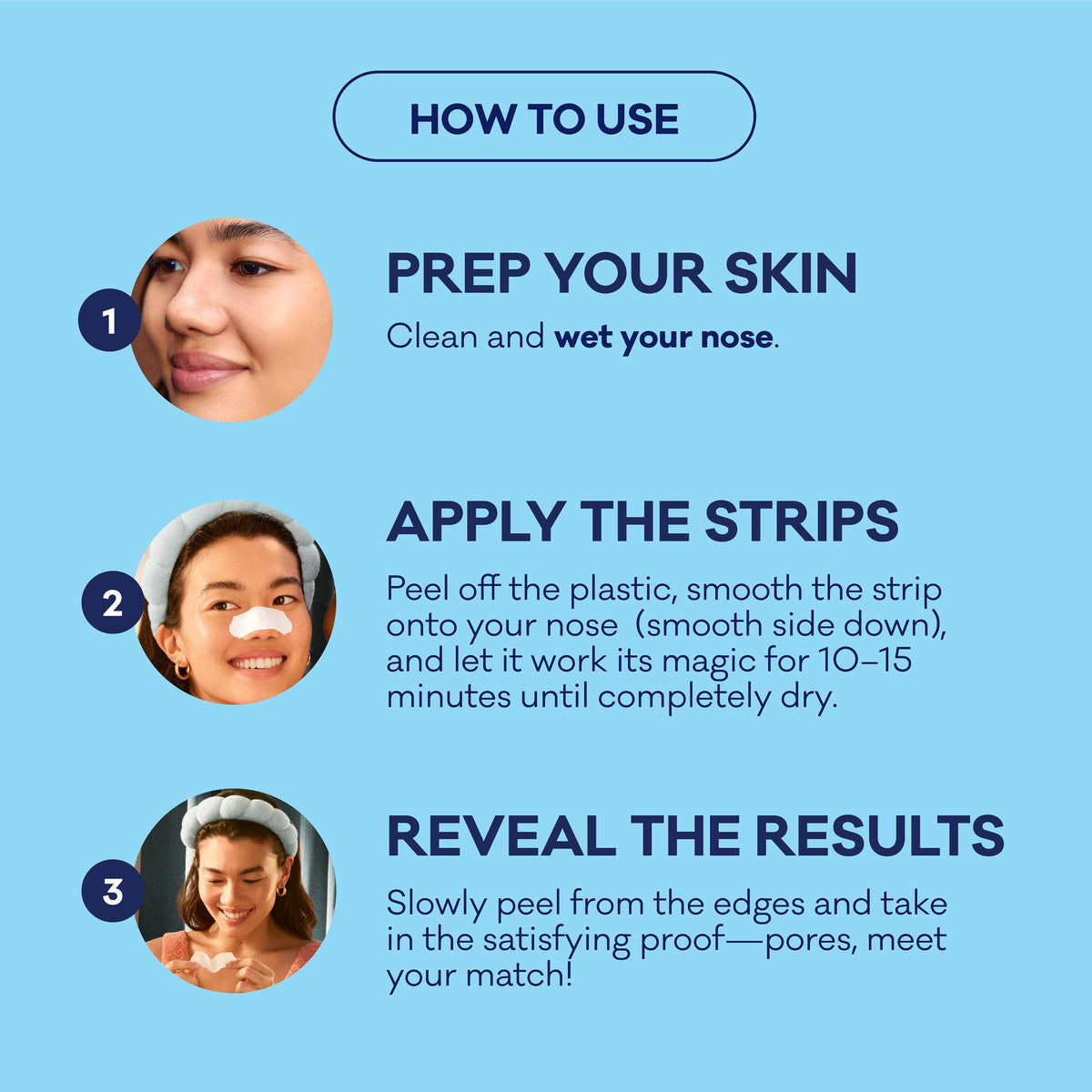 Bioré Original Blackhead Remover Strips with C-Bond technology description