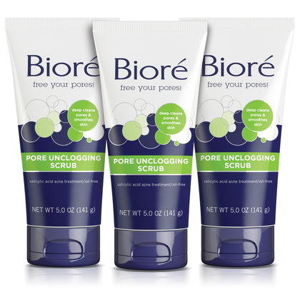 Bioré Pore Unclogging Scrub 5 oz front view