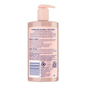 Bioré Rose Quartz + Charcoal Cleanser close-up of pump