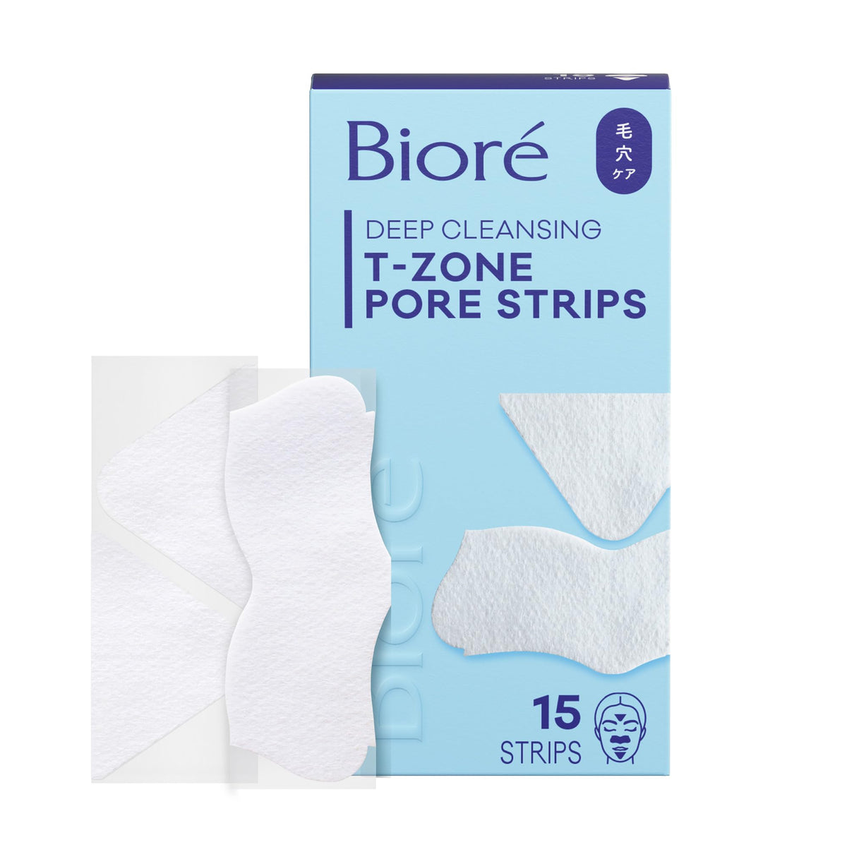 Bioré T-Zone Blackhead Remover Strips packaging front view