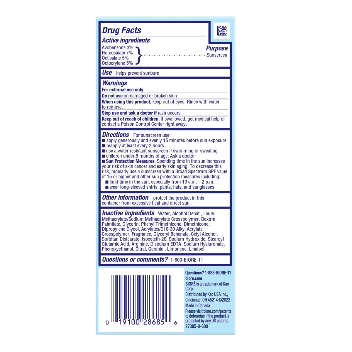 Bioré UV Aqua Rich Moisturizer SPF 30 product on a bathroom counter
