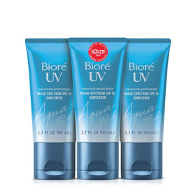 Bioré UV Aqua Rich Moisturizer SPF 50 front view packaging