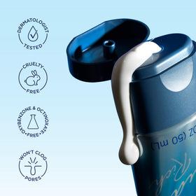 Bioré UV Aqua Rich Moisturizer SPF 50 with makeup brushes
