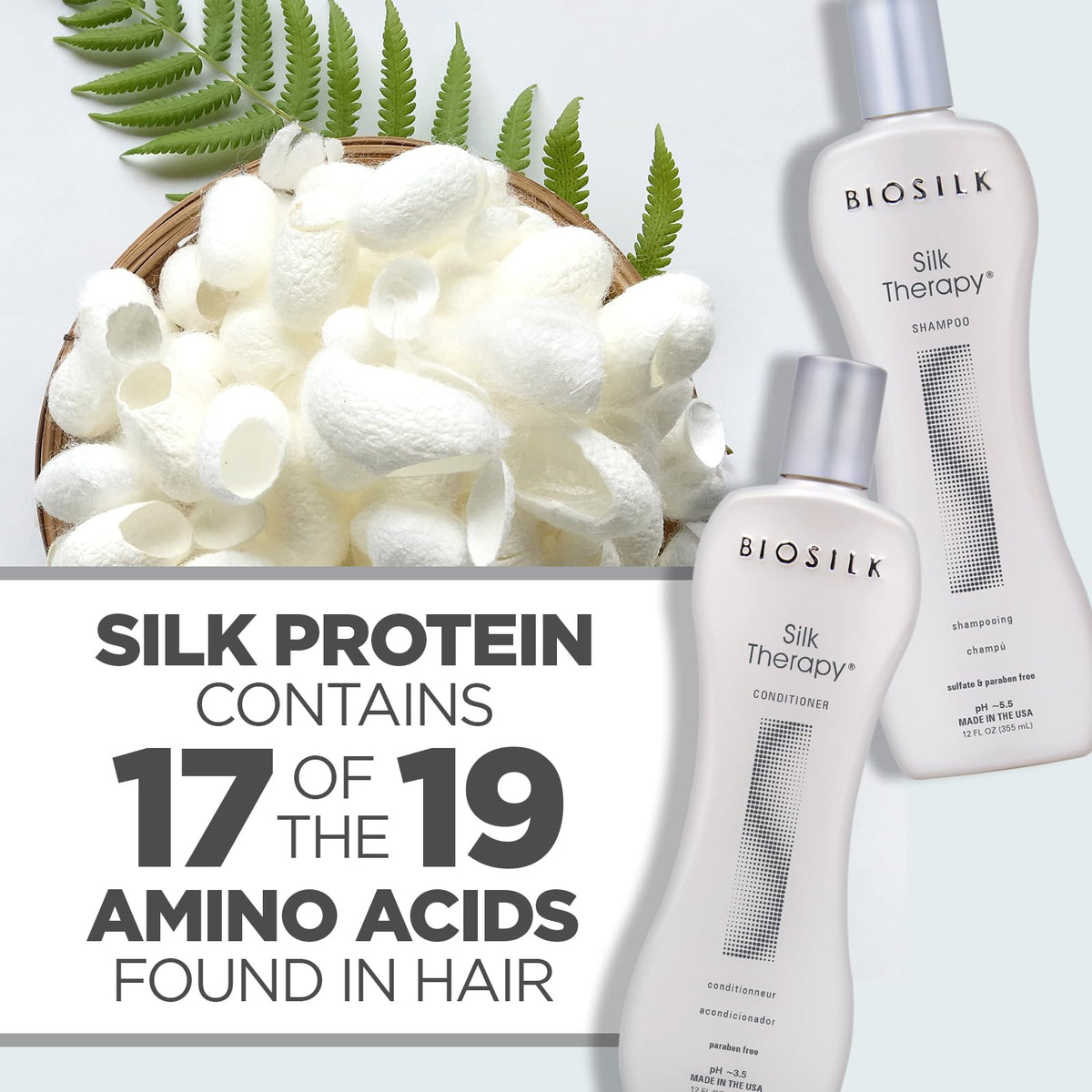 BioSilk Silk Therapy Duo Set with botanical extracts