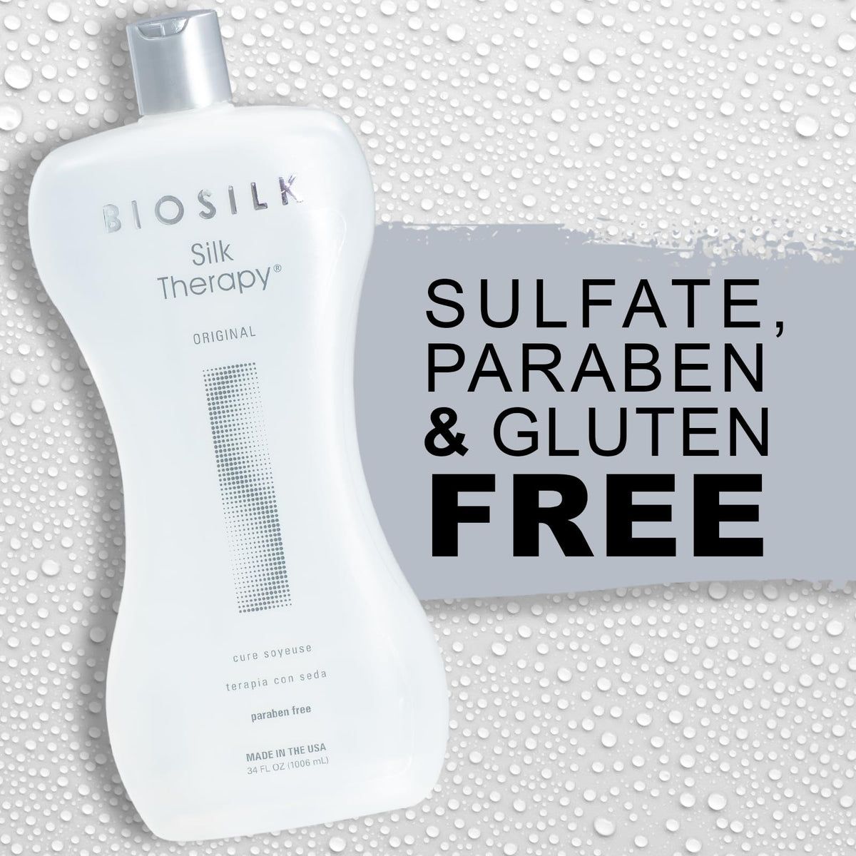 BioSilk Silk Therapy Original Leave-In 34 Oz close-up of texture
