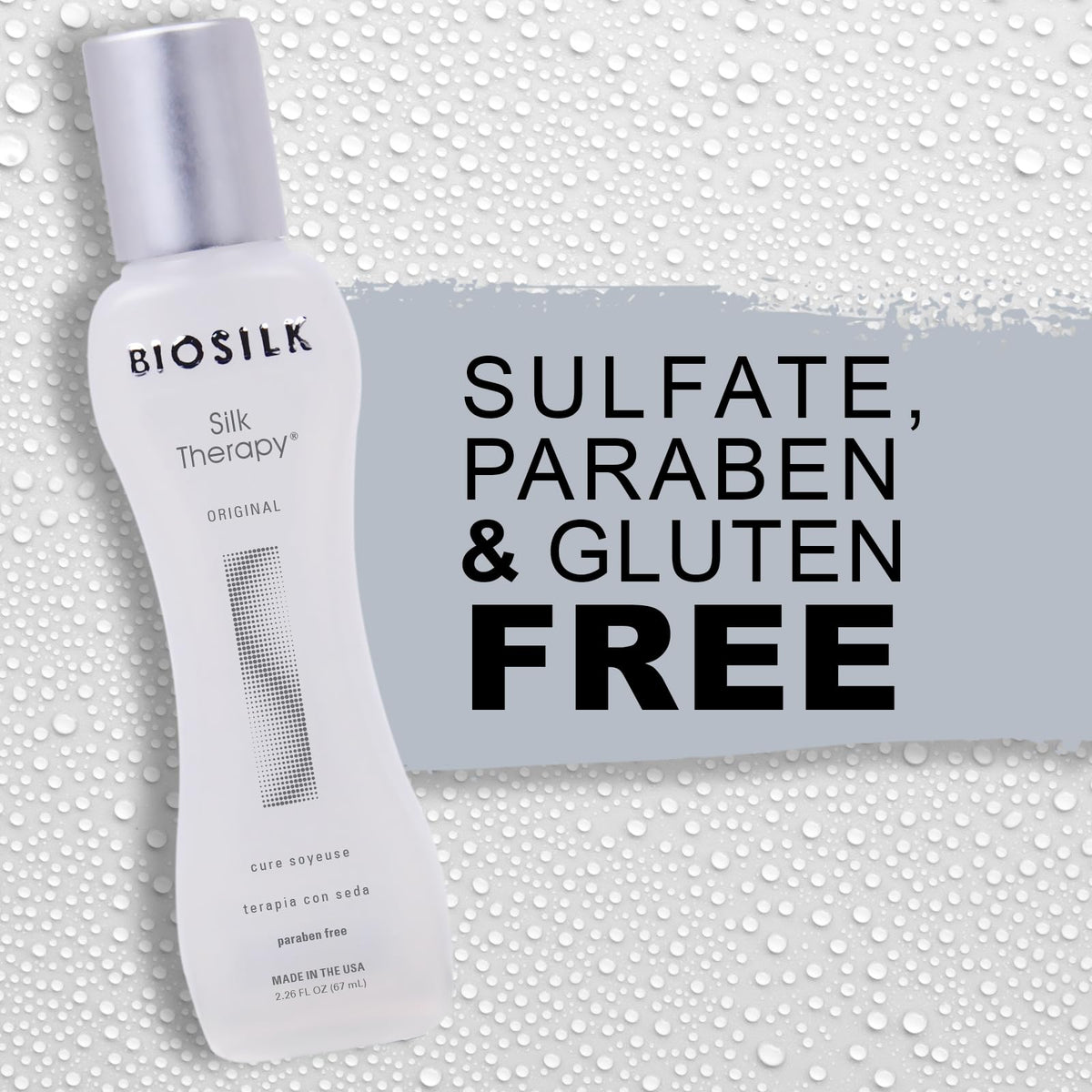 BioSilk Silk Therapy Original Leave-In Hair with silk protein ingredients