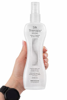 BioSilk Silk Therapy Serum 12 oz bottle side view