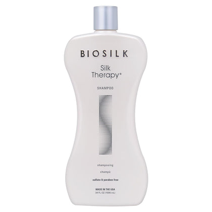 BioSilk Silk Therapy Shampoo 34 oz front view