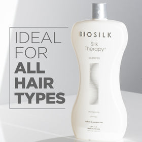 BioSilk Silk Therapy Shampoo bottle with label