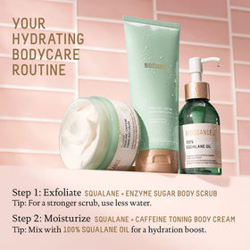 BIOSSANCE 100% Squalane Oil application on skin
