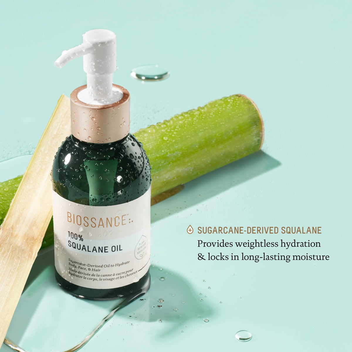 BIOSSANCE Squalane Oil with ingredients