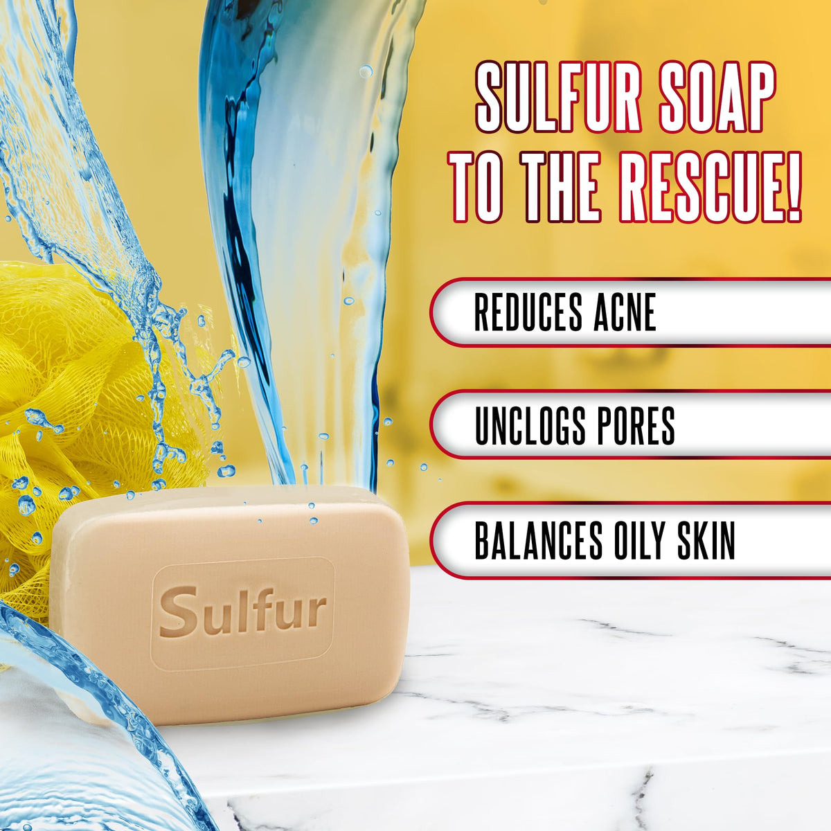 Biosulfur Acne Bar Soap close-up