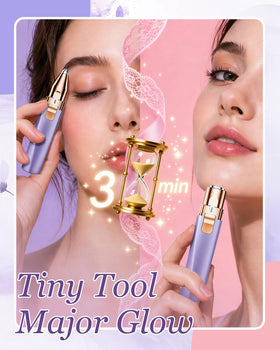 bissuuy Eyebrow Trimmer in a stylish cosmetic bag