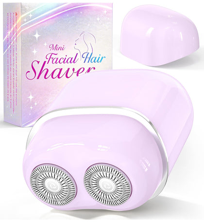 bissuuy Facial Hair Remover front view with dual blades