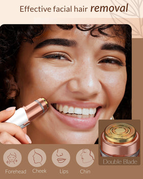 bissuuy Facial Hair Remover side view showcasing blades