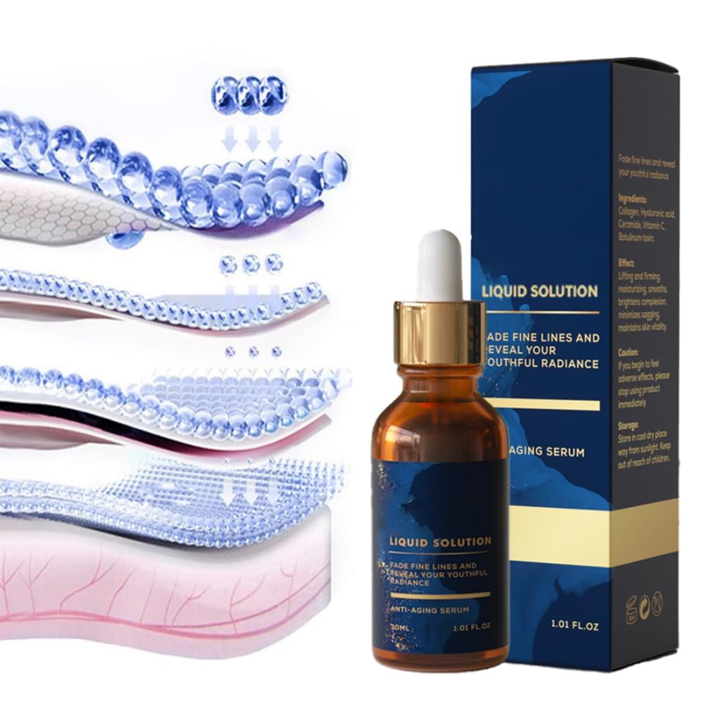 Biuhorey Liquid Solution Anti Aging Serum 3pcs bottles side view